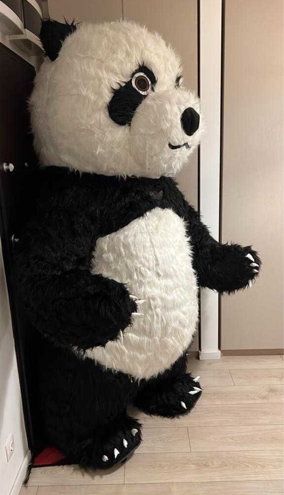 Ursul panda gonflabil 2.6 m calitate superioara cu baterie inclusa