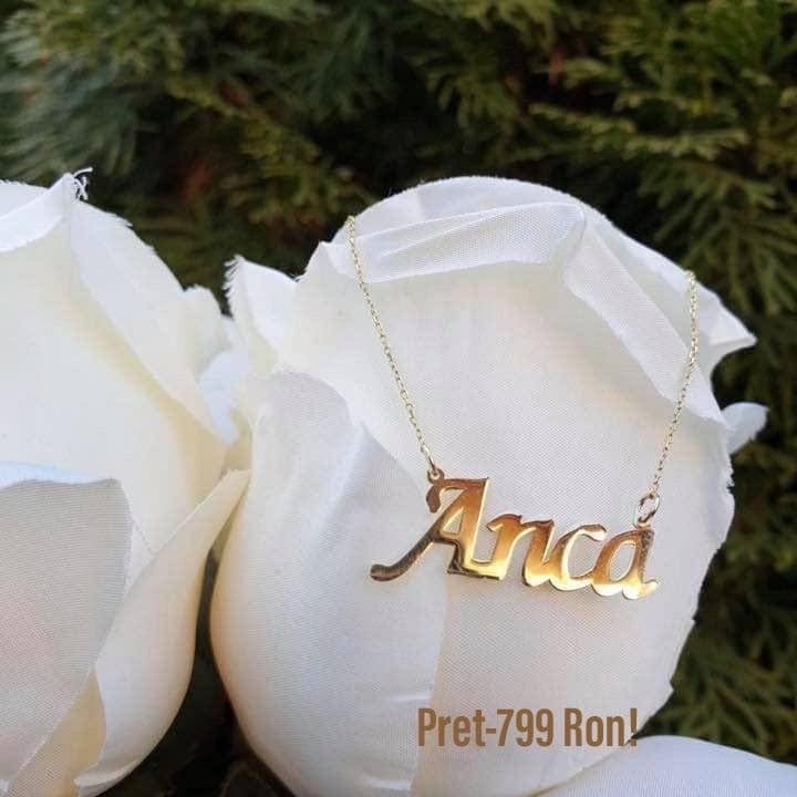 Lantisor Aur 14 K personalizat cu numele dorit model ARJEWELS