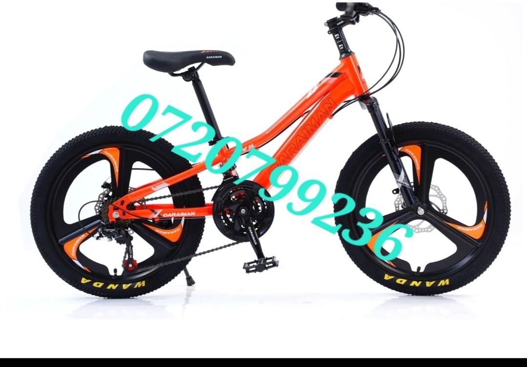 Bicicleta copii 20" cu 3 spițe 6-12 ani