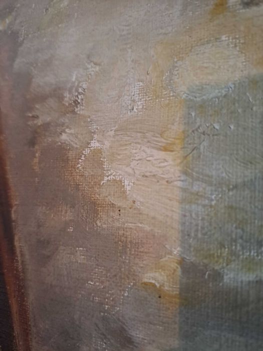 tablou pictura pe panza 46/33 cm semnat F Saulnier