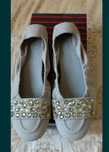 Balerini piele naturala si cristale Swarovski brand german,superbi 39