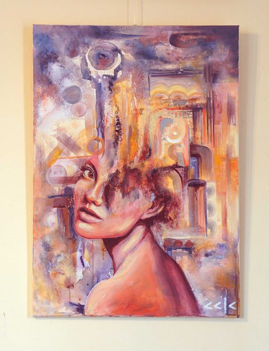 "Спомени от бъдещето" Картина 70х50см, Акрил
