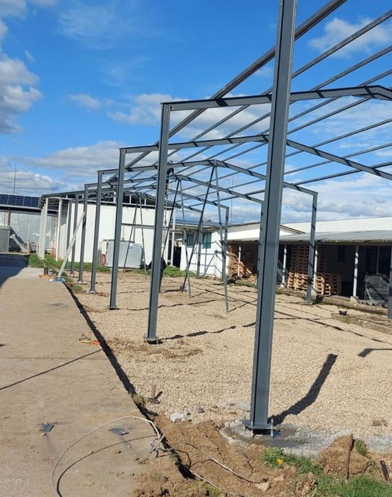 vând structură metalică din profil e pe 160 opt pentru deschiderea 30