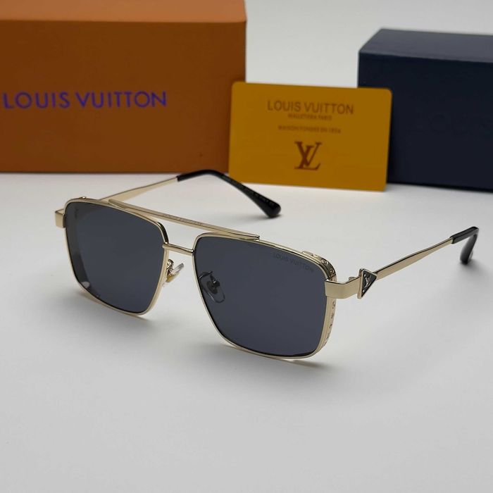 Слънчеви очила Louis Vuitton Classic Gold Frame нови, унисекс, UV400