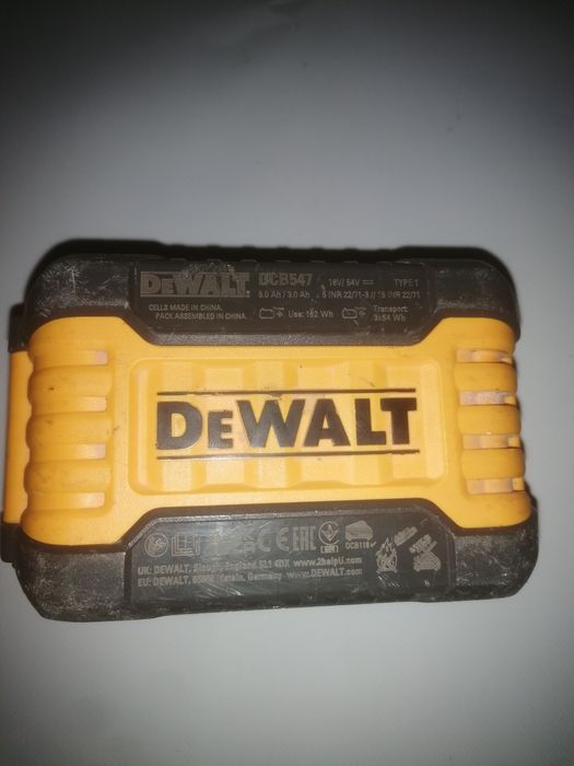 Acumulator Dewalt 18v flexvolt 9ah