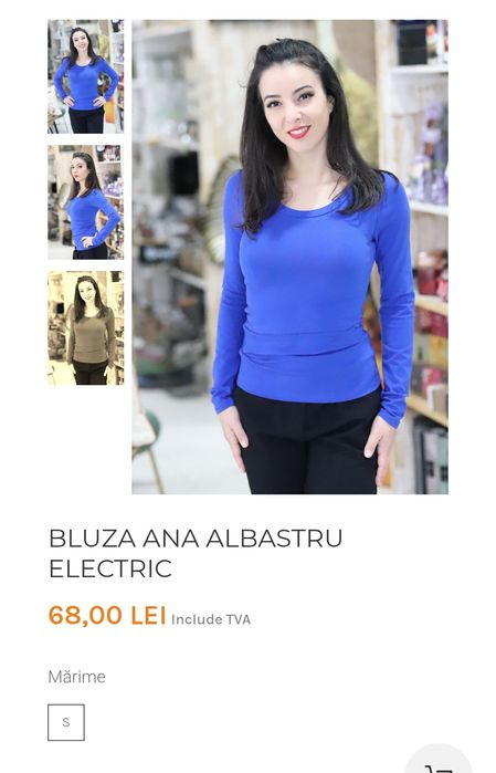 Bluze albastru electric, verde petrol