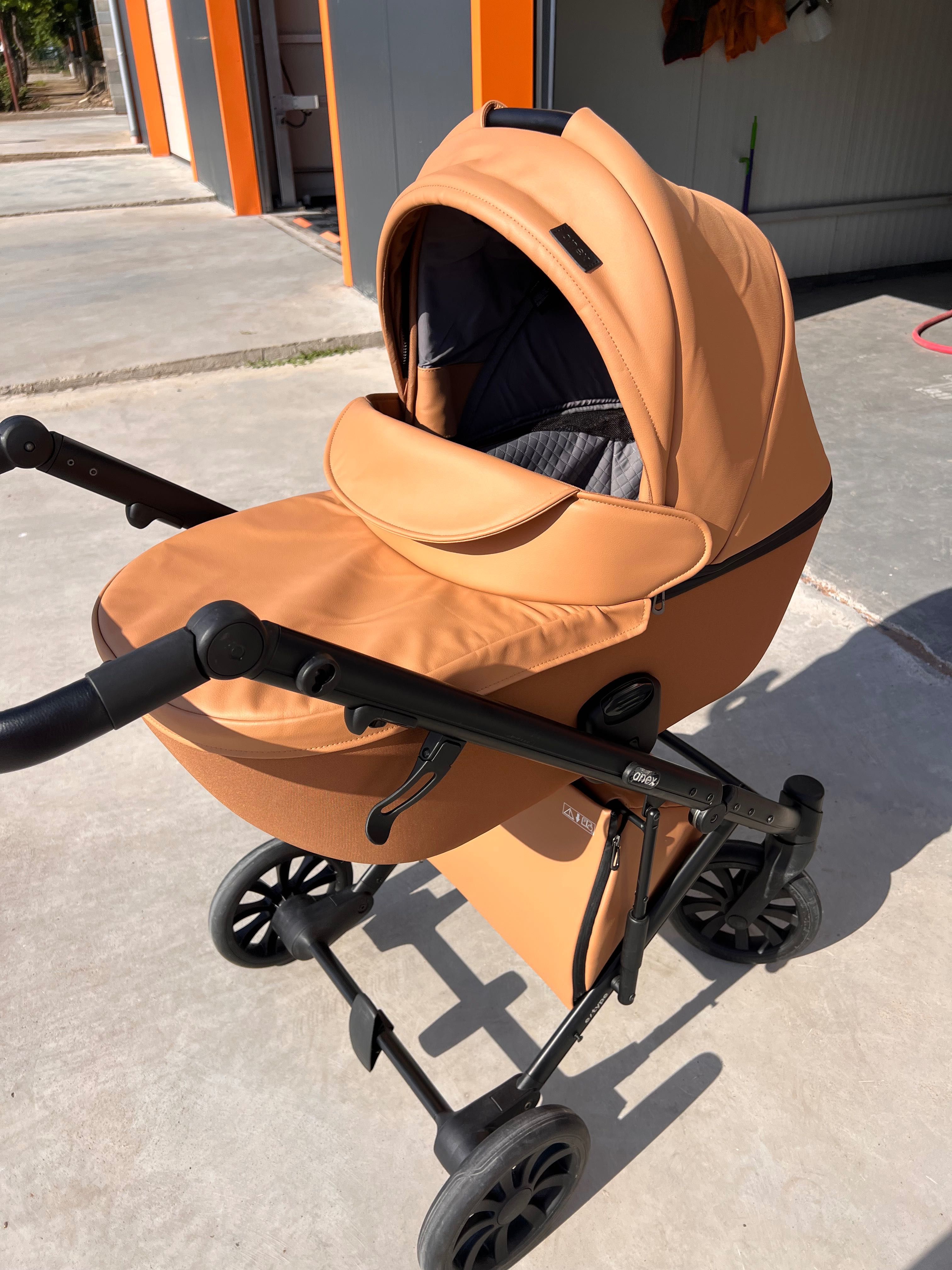 Бебешка количка Anex - 2 в 1 E/Type цвят Caramel