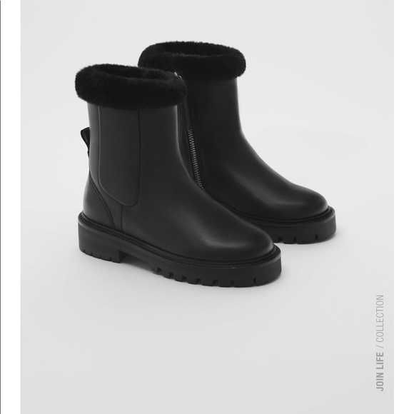 ZARA БОТИ  естествена кожа, чисто нови в кутия, номер  37