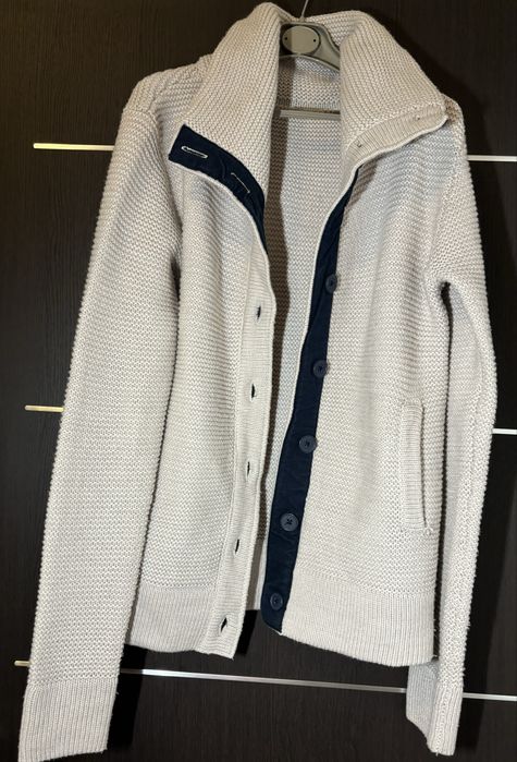 Cardigan Tex crem cu nasturi dama