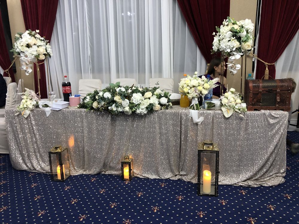 Aranjamente decor nunta botez cununie majorat arcada floral stalpisori