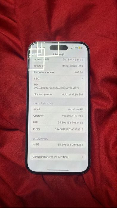 Iphone 16 Pink 128GB