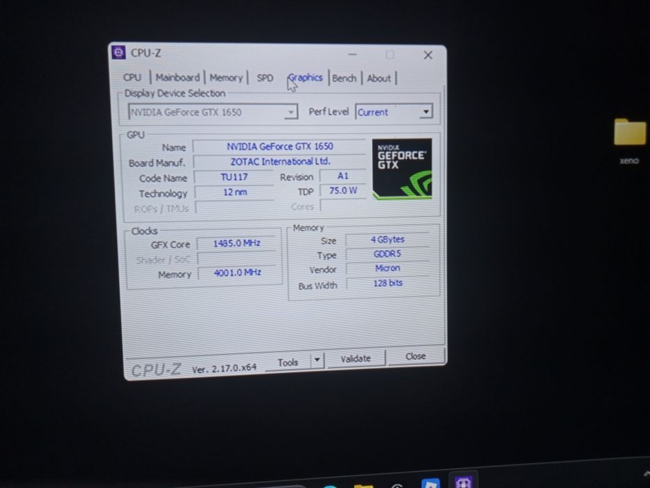 GTX 1650 4GB de vanzare