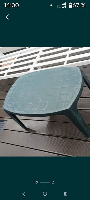 Masa verde exterior ,masa cafea