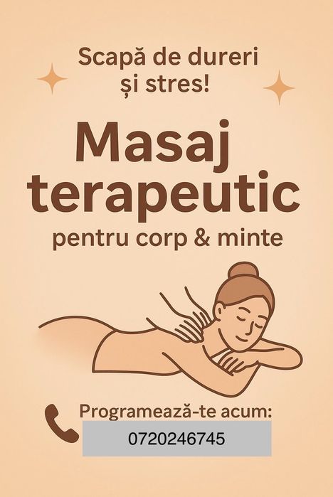 Masaj terapeutic și de relaxare