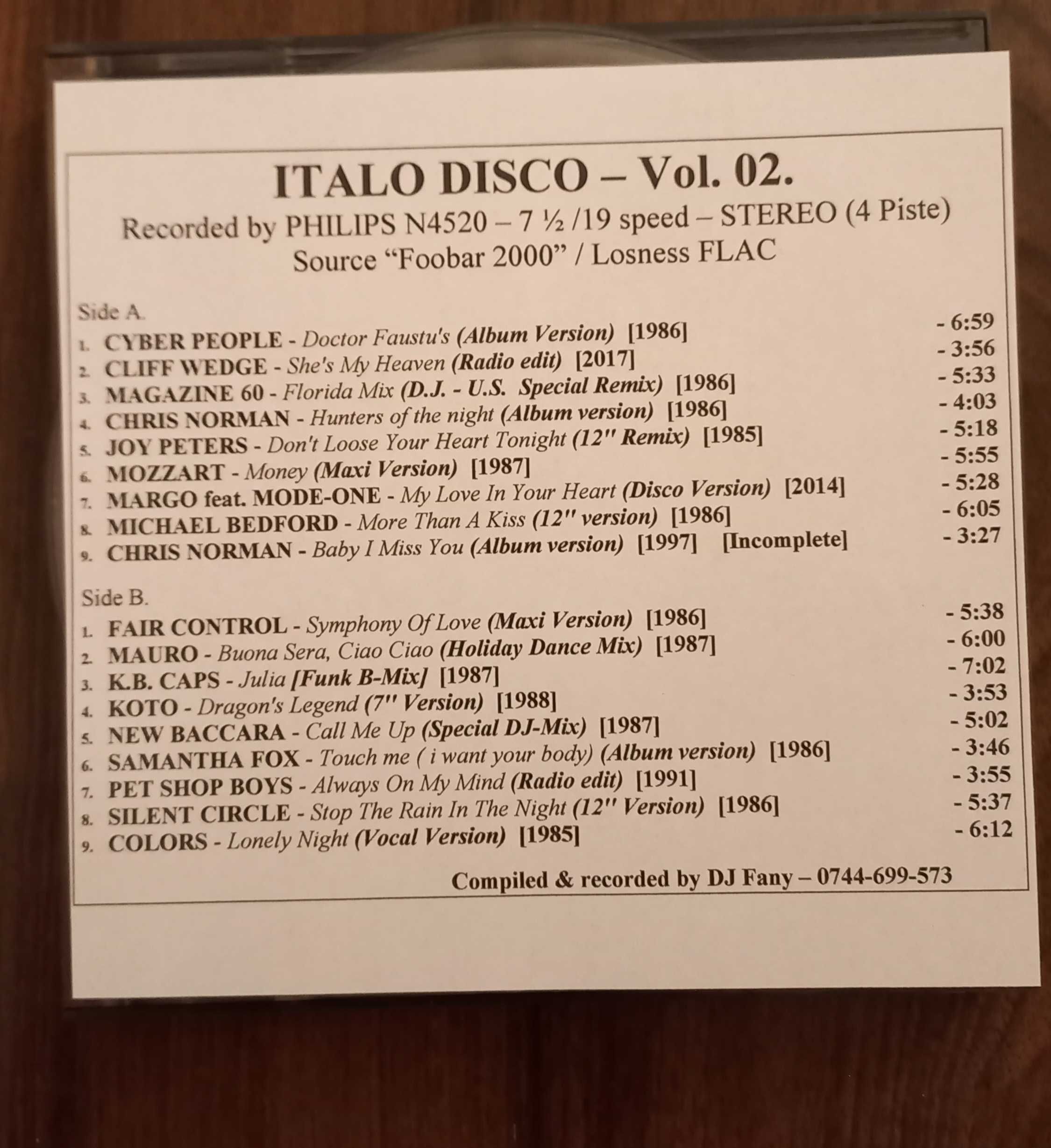 Benzi de magnetofon cu muzica Disco anii '80