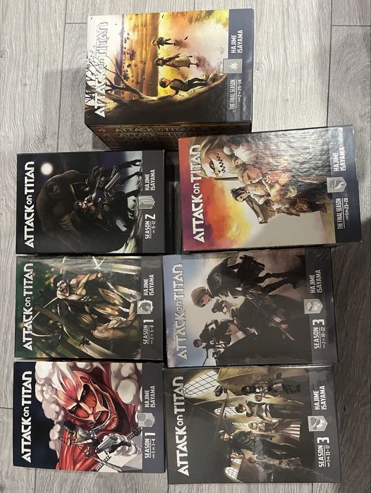 Attack on Titan manga box sets complet (vol.1-34+ extras)