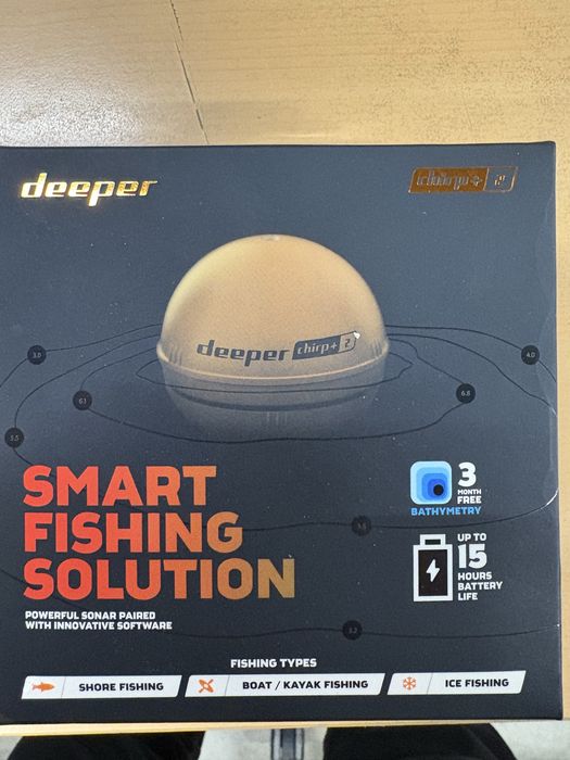 Sonar Pescuit Deeper chirp+2 folosit de trei ori .