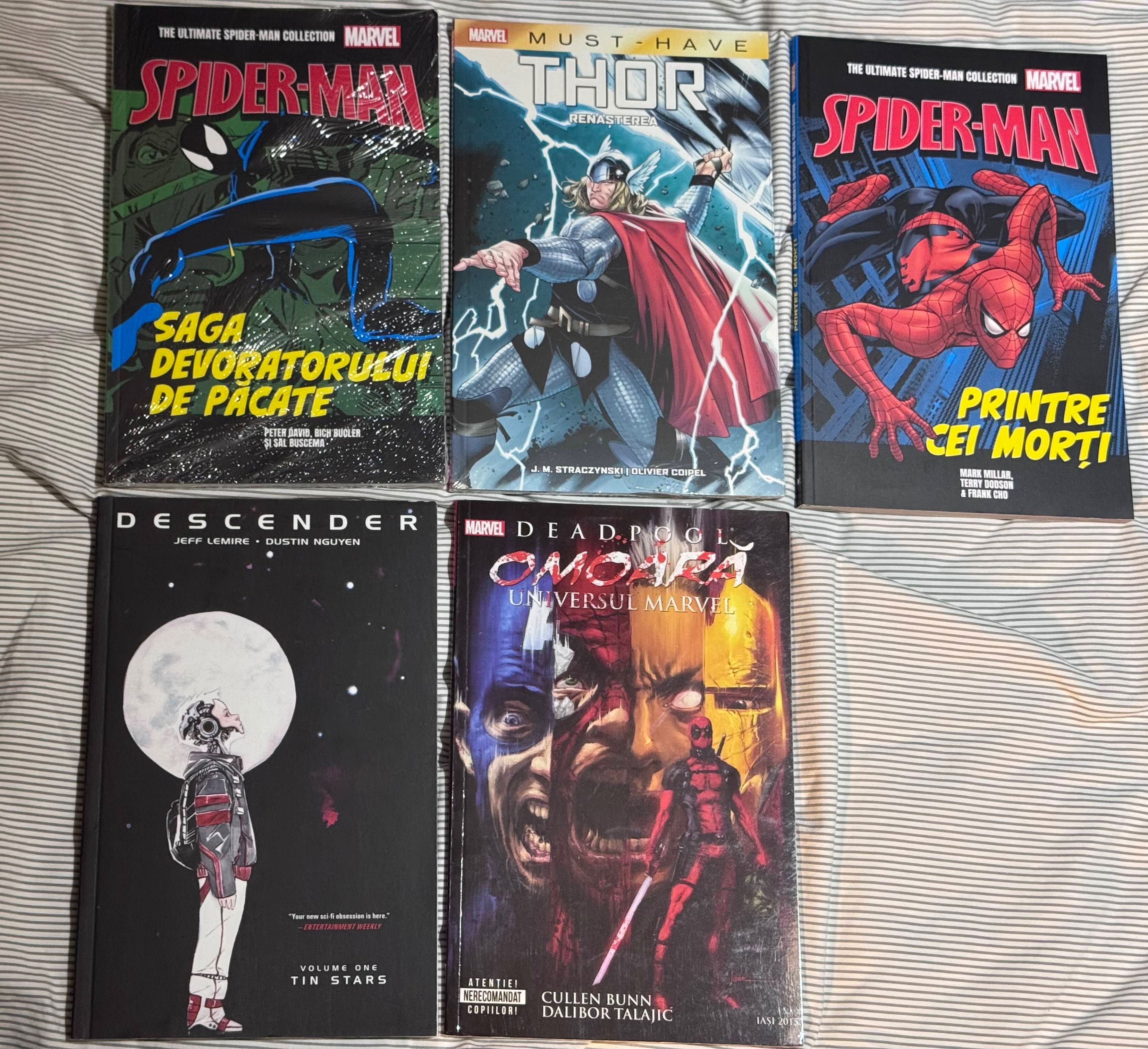 Benzi desenate (comics) engleza si romana - Marvel, Batman, Spider-man