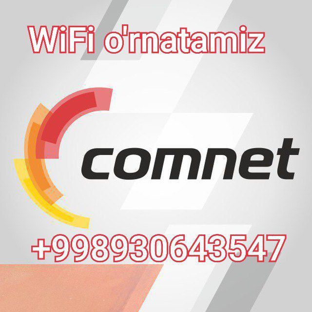 Установка WiFi.        WiFi o'rnatamiz COMNET