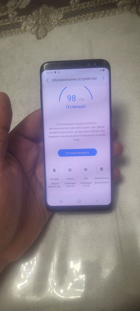 Samsung Galaxy S8 4/64GB Black Original Flagman Igravoy Yaxshi Holati