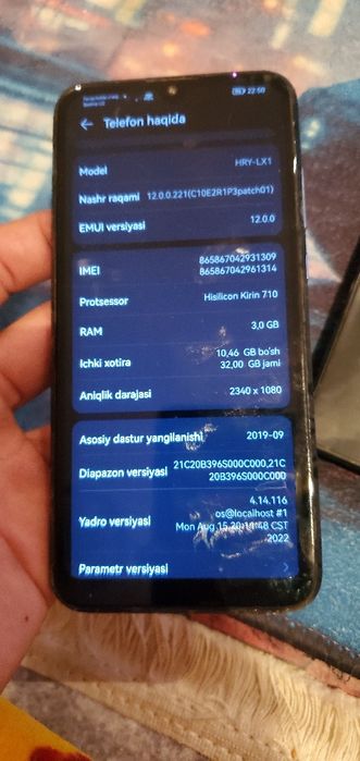 Honor 10 lite holatı norm ekran alıshgan tepa kalonka ıwlamaydı ı