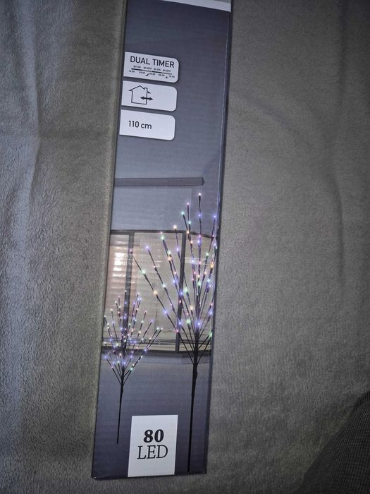 Коледно светещо дърво 110см / 80 LED топла светлина