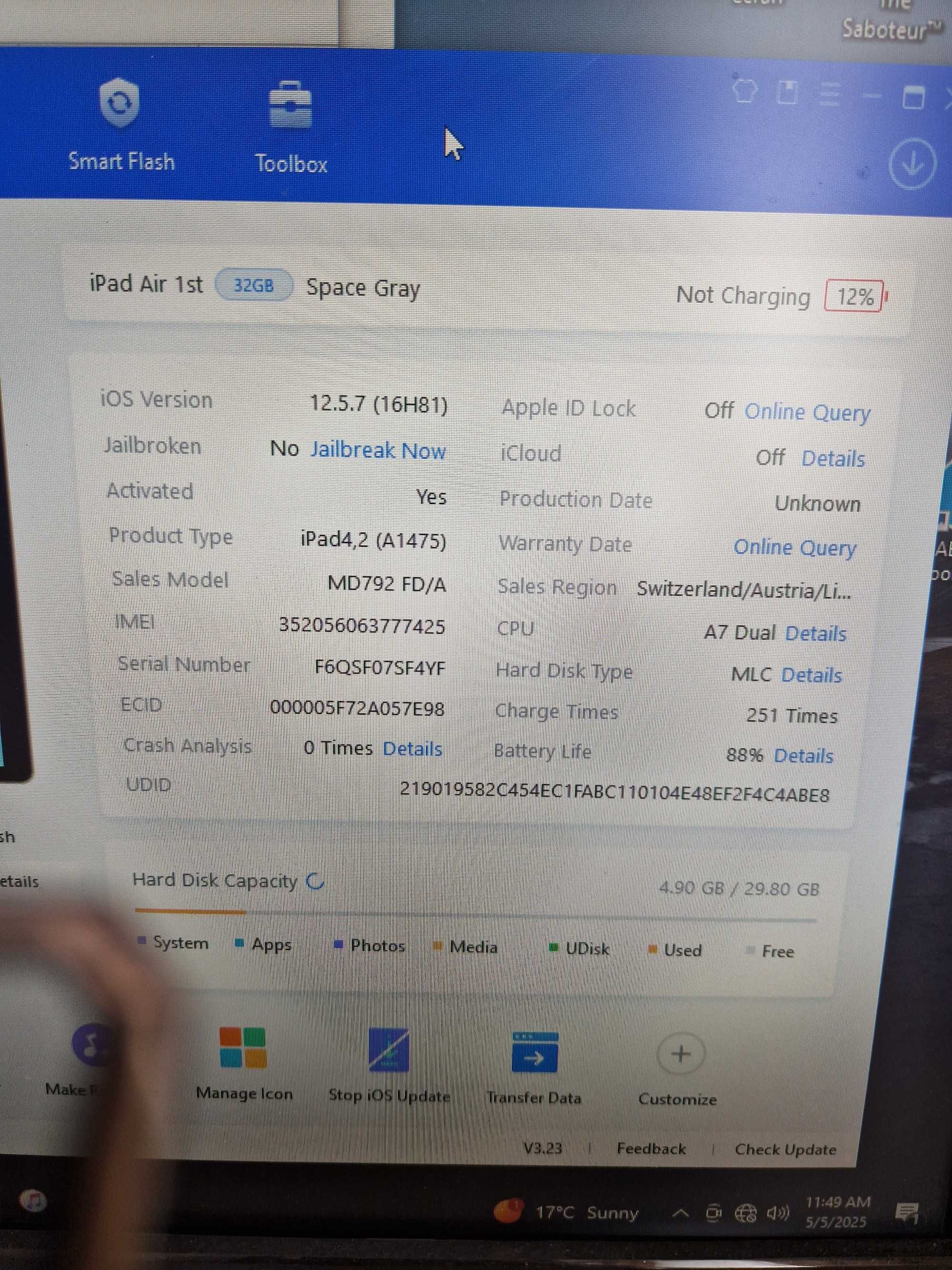 Ipad Air 1 ( Sim Card  )