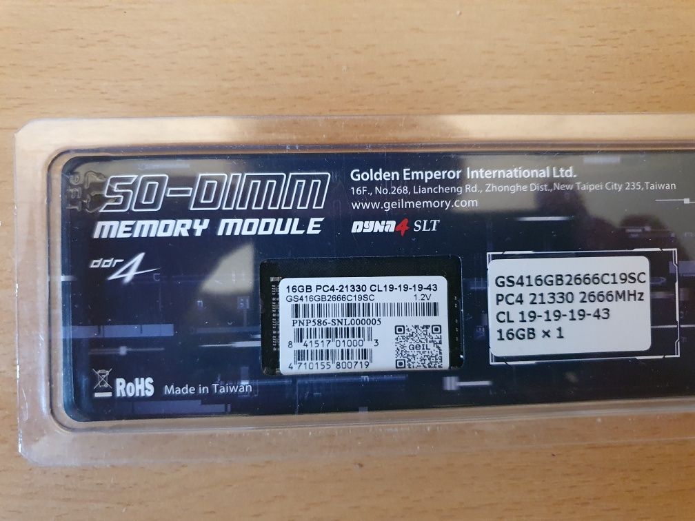 DDR4 Geil So-dimm 16GB