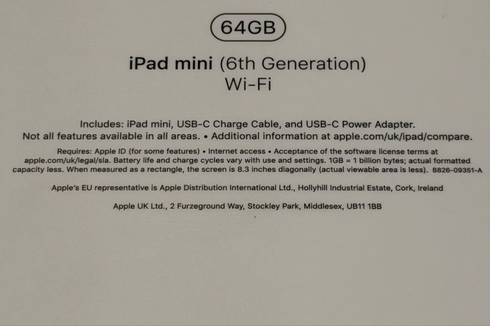 iPad Mini 6 64GB + Apple Pencil 2