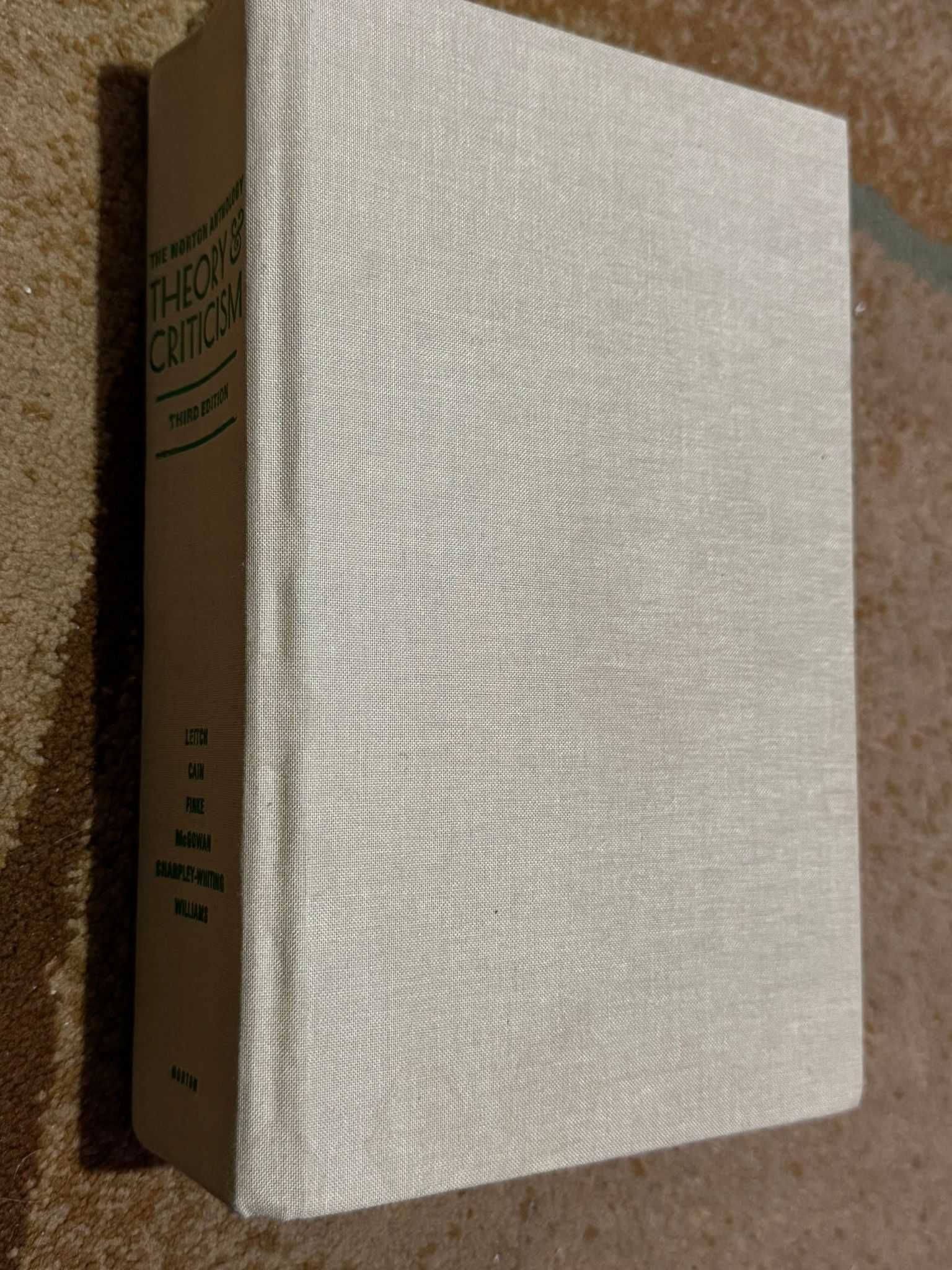 The Norton Anthology of Theory & Criticism 3rd ed.