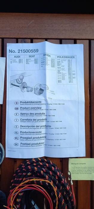 Продавам нов комплект-модул и кабели за теглич VW, Шкода, Сеат, Ауди.