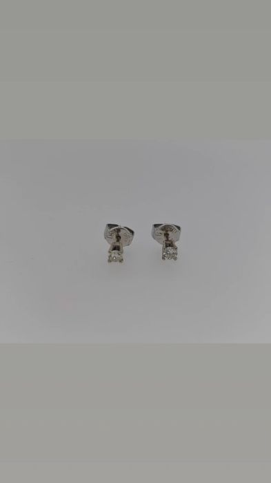 Cercei aur Solitaire cu diamant  14k 1.27gr  (r)