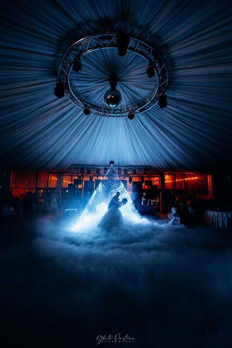 Cercul magic cu Laser si baloane de sapun cu fum FOBBLE dansul mirilor