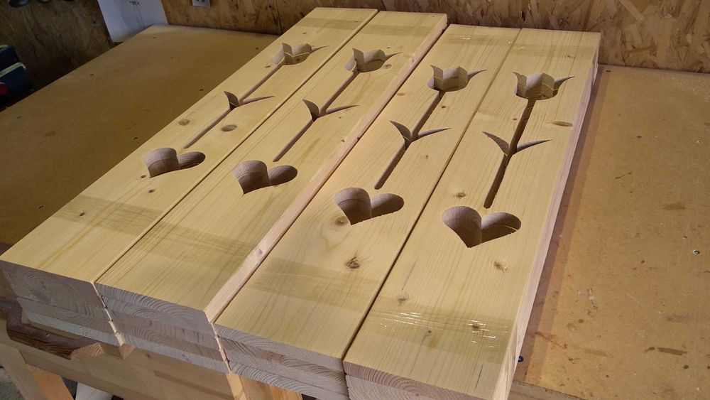 Gard, elementi lemn pentru balustrada, cerdac, pridvor, terasa, foisor