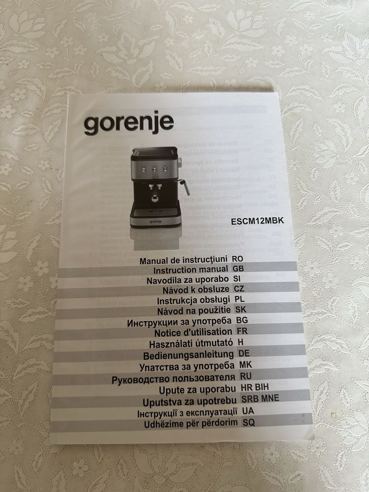 Кафемашина Gorenje Model:ESCM12MBK с гаранция