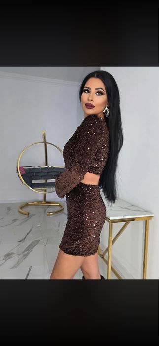 Коктейлна мини рокля