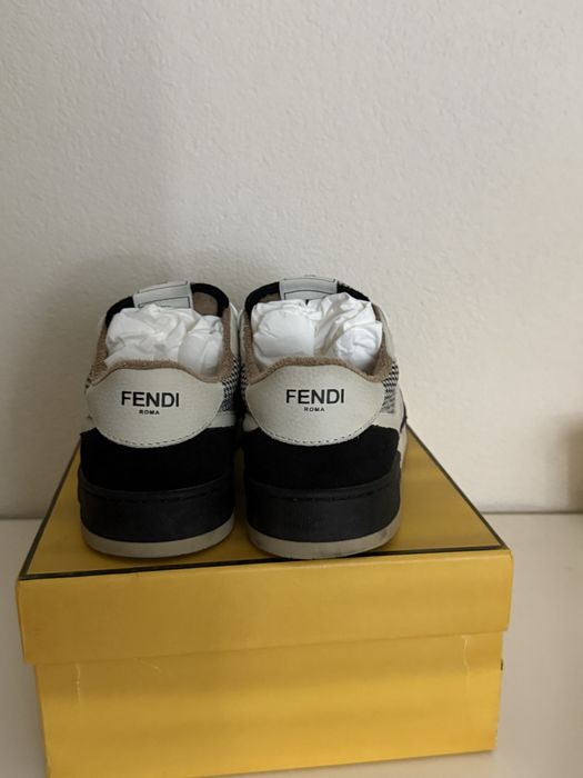 Papuci Fendi Match Houndstooth