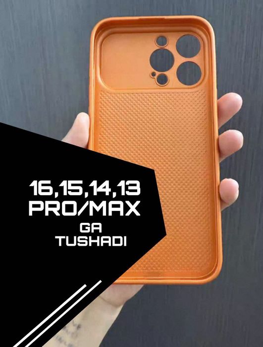 iPhone 13-16 uchun 17 Pro chehol dizay