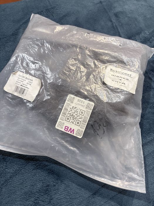 Комплект на зиму шапка + снуд