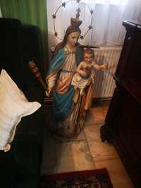 Statue Fecioara Maria cu pruncul  sec XIX lea