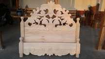 Pat dormitor sculptat