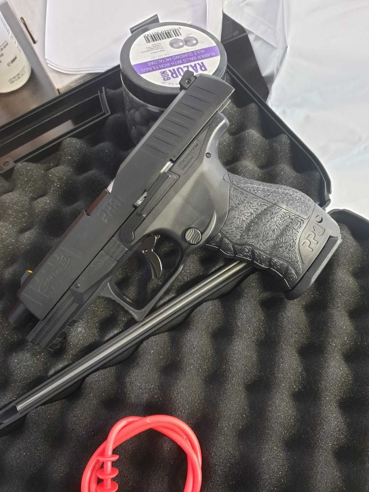 Pistol Airsoft AutoAparare Walther PPQ Model 24jouli BlowBack METAL