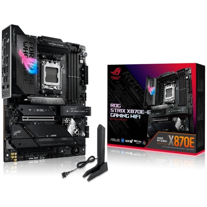 Дънна платка ASUS ROG STRIX X870E-E GAMING WIFI, Socket AM5, DDR5, ATX