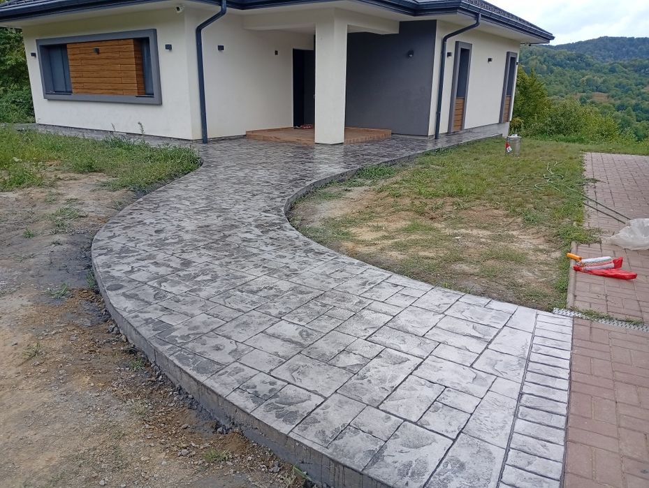 Beton amprentat Râmnicu Vâlcea, București, Teleorman,Olt , Dolj Gorj.