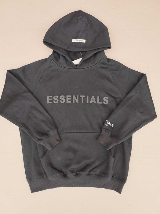 Essentials черно hoodie