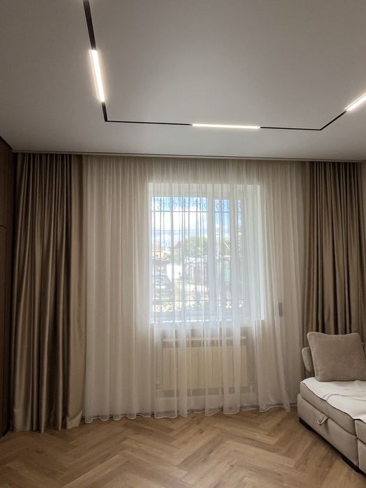 ШТОРЫ КАРНИЗЫ  пошив, установка.  Большой выбор тканей