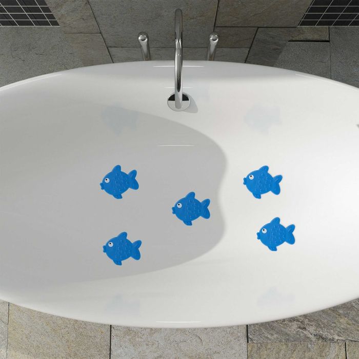 Set 5 autocolante antialunecare cada si dus design peste cu ventuze