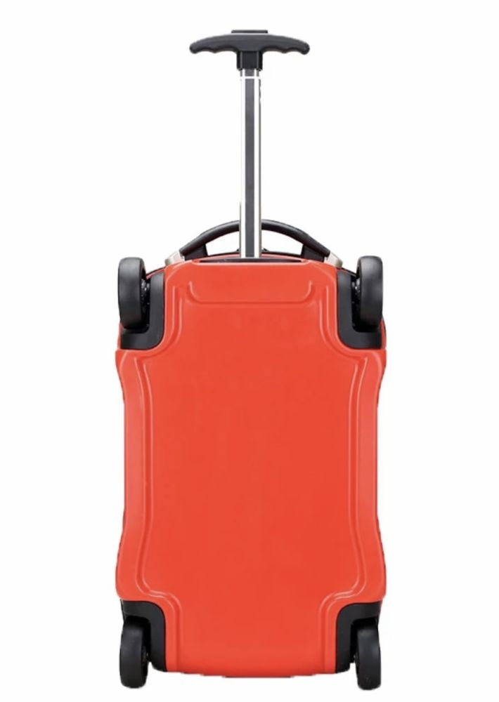 детски куфар BMW джип Син/Червен цвят 4 колела телескопична дръжка