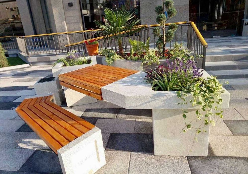 Kашпо, уличные вазоны, гул тувак / cкамейкa и урнa | Всё модель есть!