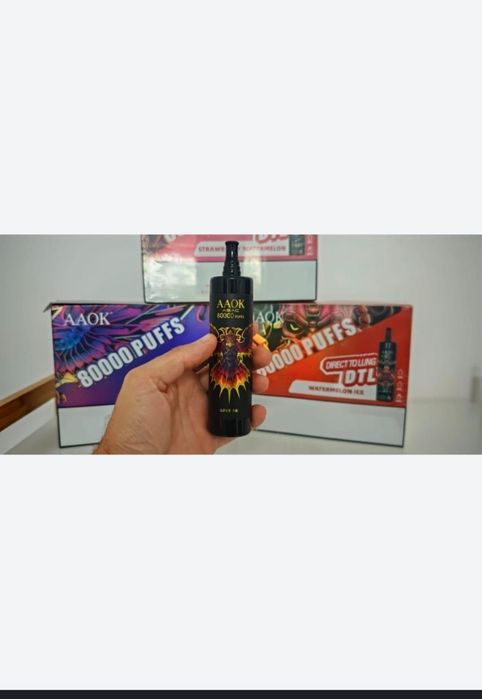 Vape 80.000 Puffs Narghilea Abur Mult Display Reincarcabil